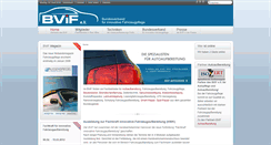 Desktop Screenshot of bvif.de